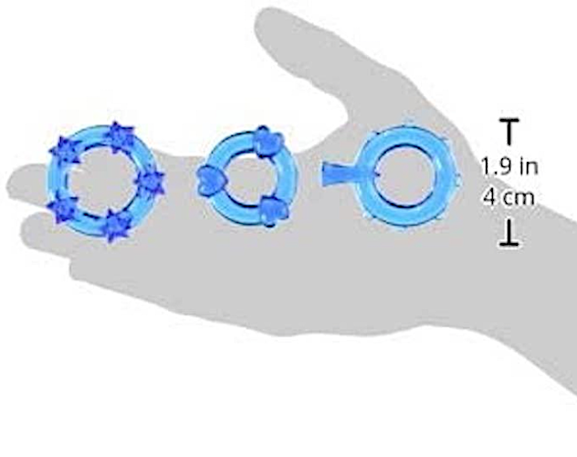 CalExotics "Magic" Cock Rings Set -Blue
