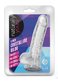 Nat Yours 6" Crystalline Dildo -Clear