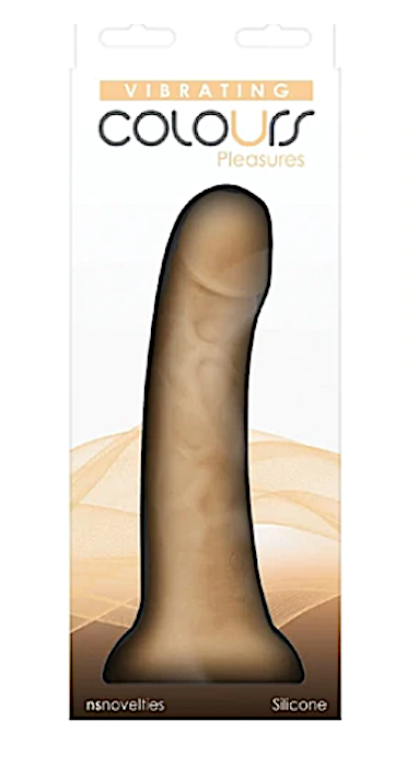 Colours ''Vibrating'' 7 inch Dildo -Vanilla