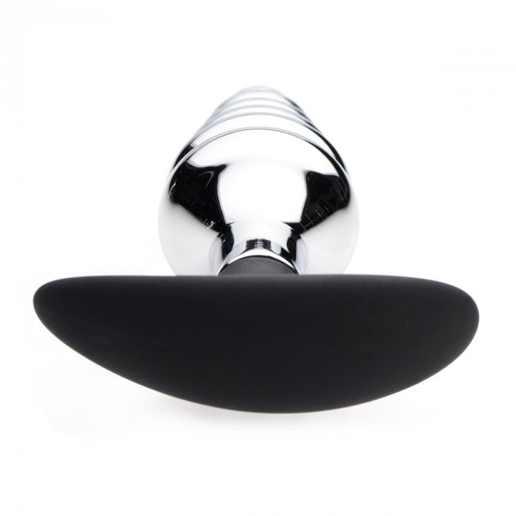MS "Dark Hive" Metal Ribbed Anal Plug