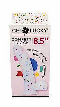Get Lucky "Confetti Cock" 8.5" Dildo