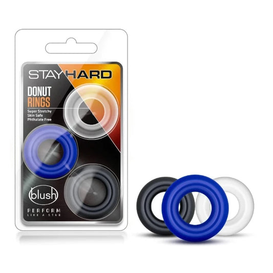 Stayhard 'Tricolor' Cock Ring Donuts