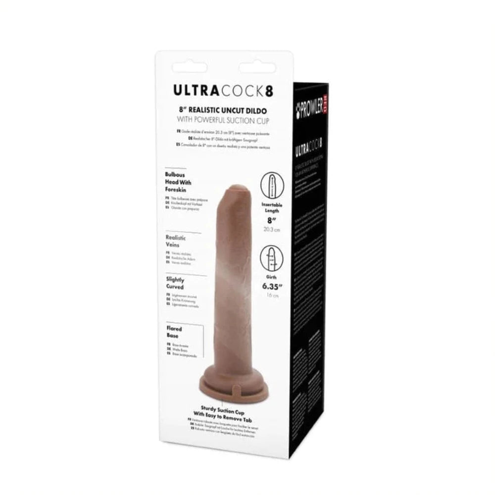 Prowler "Uncut" Ultra Cock 8" Dildo