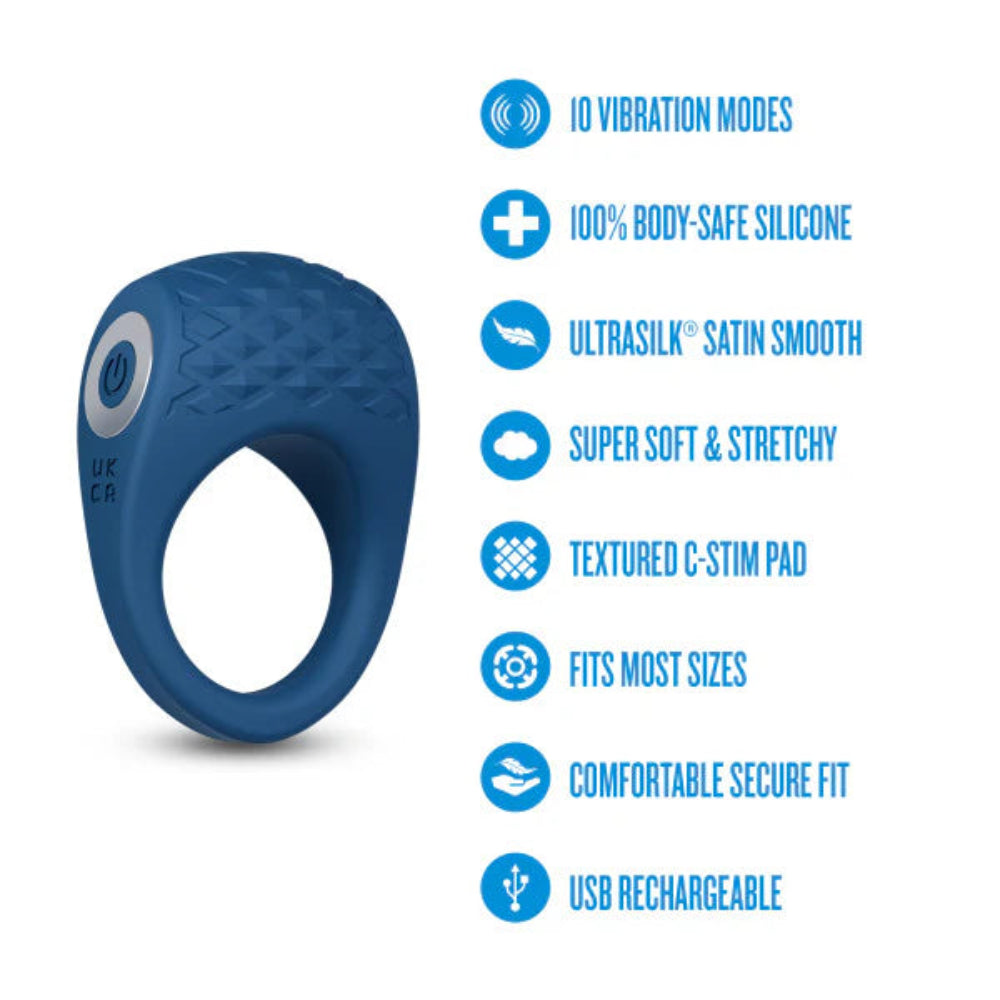 Performance Plus 'Flex Pro' Cock Ring -Blue