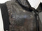 Flat Sequins Hooded Crop Top - BLACK SILVER