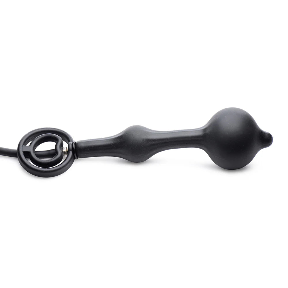 MS 'Devils Rattle' Inflatable Anal Plug w/ Cock and Ball Ring