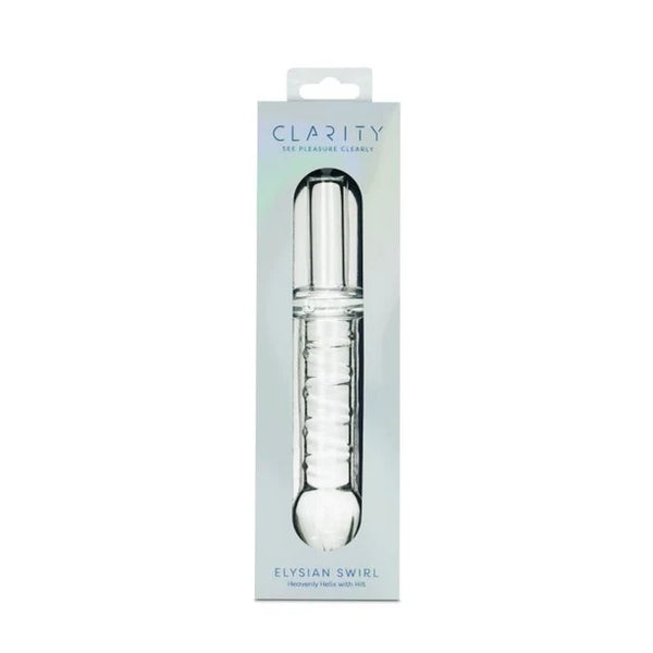 Clarity Glass Dildo - Elysian Swirl