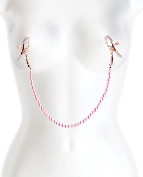 Bound DC1 Beads Nipple Clamps -Pink