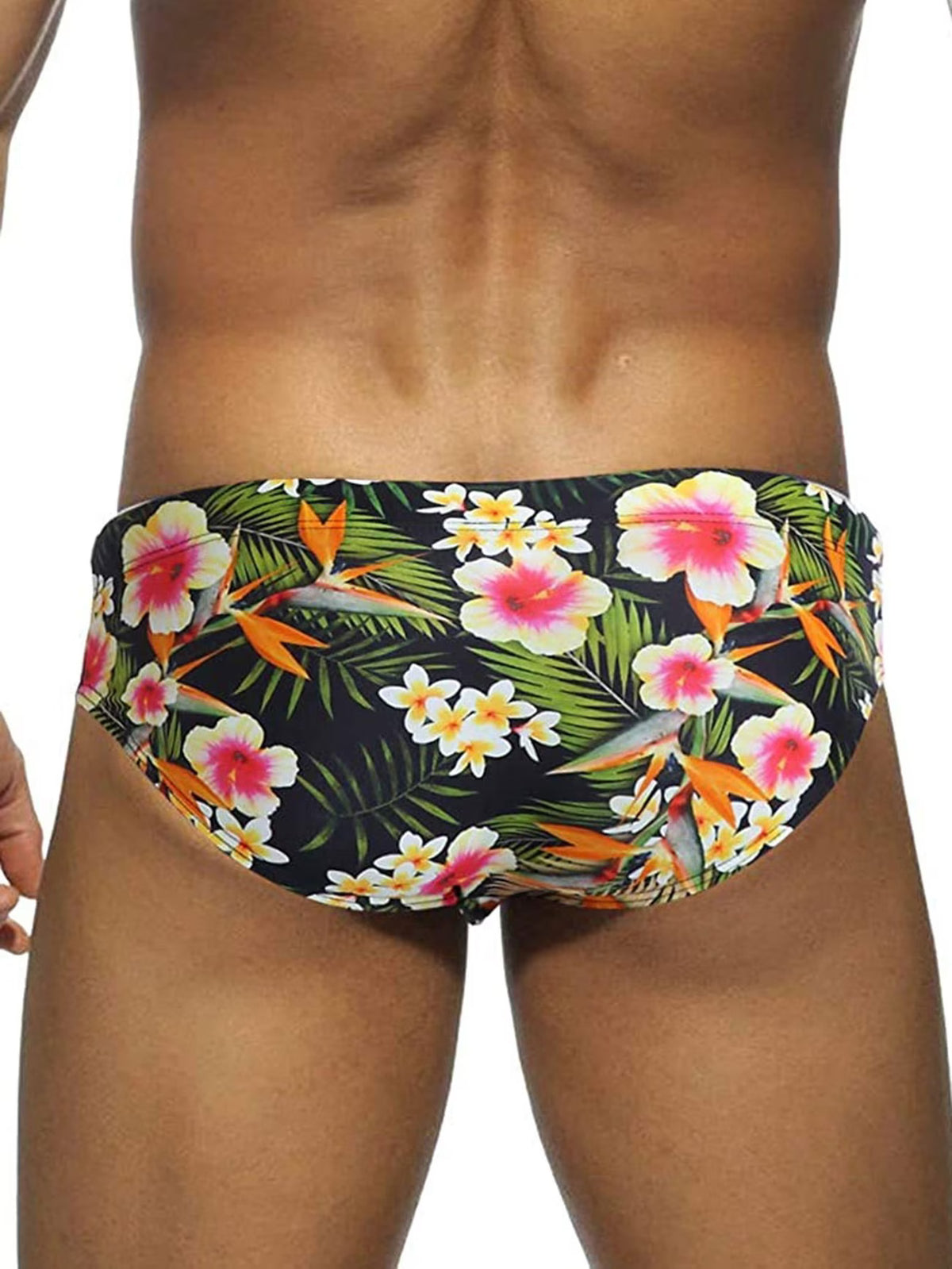 Low-Rise Floral Beach Swimwear