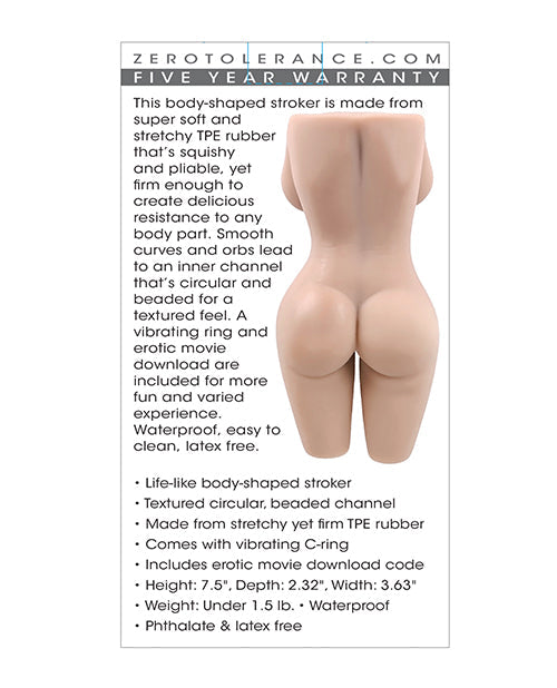 Zero Tolerance Body Language Stroker