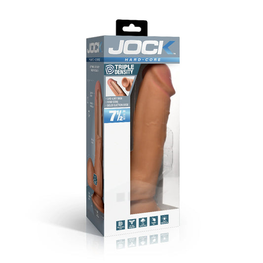 Hard-Core 7.5" Triple Density Dildo w/ Balls -Medium