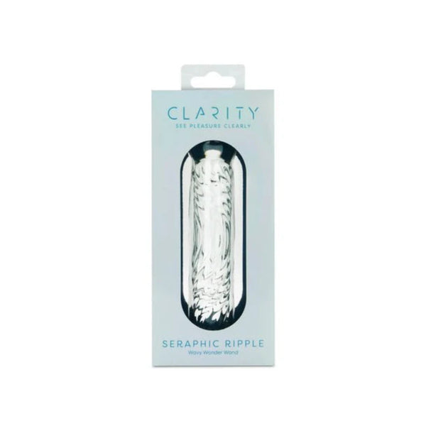 Clarity 'Seraphic Ripple' Glass Dildo