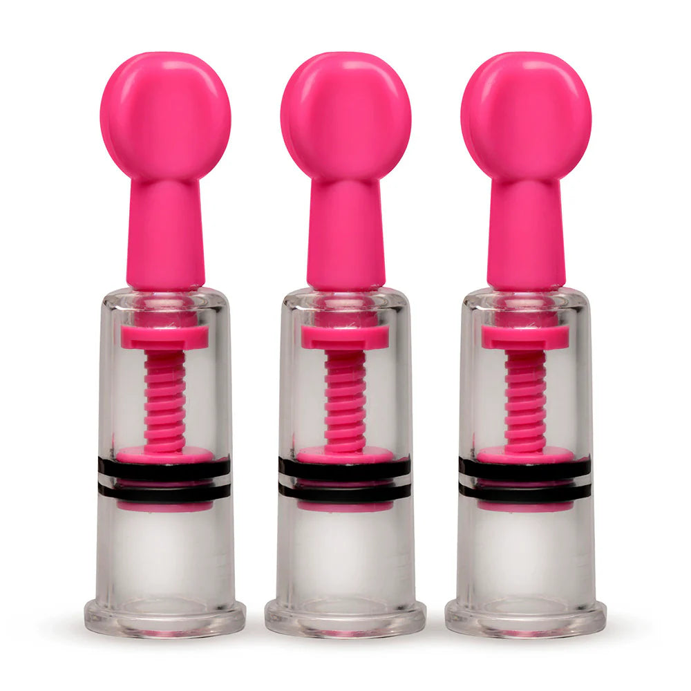 MAXtwist Clit & Nipple Triple Sucker Set -Pink