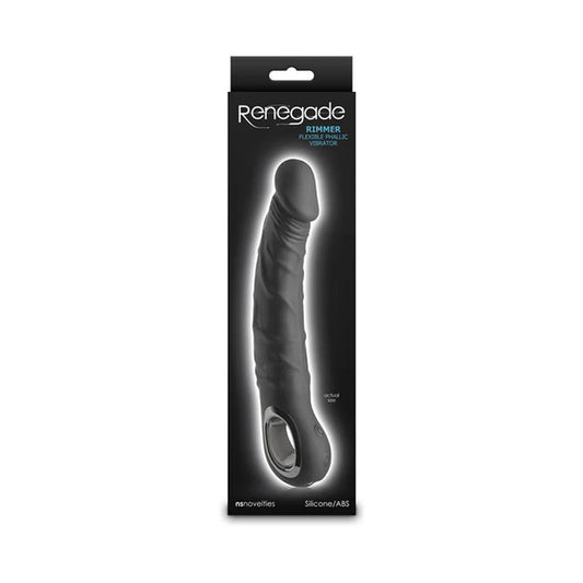 Renegade Rimmer Vibrating Dildo - Black