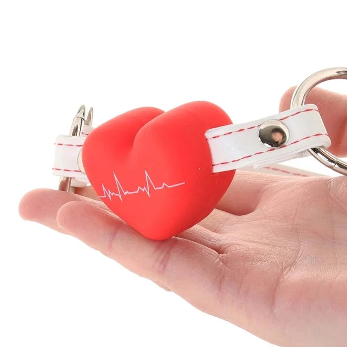 Ouch! Nurse Themed "Heart" Gag -White
