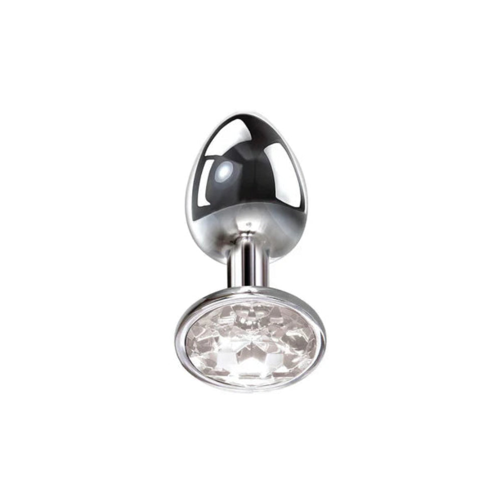 Adam & Eve 'Clear' Gem Anal Plug -Medium