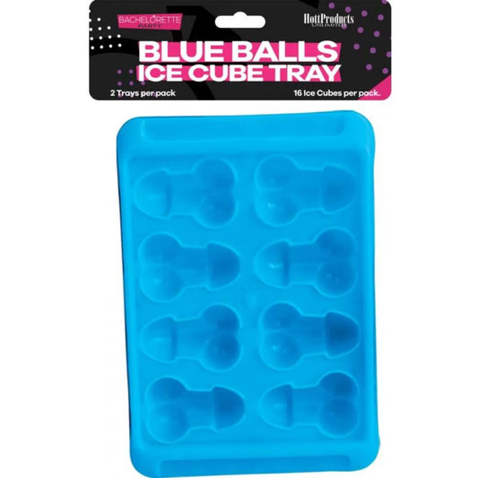 Blue Balls Penis Shaped Ice Cube Tray 2pc