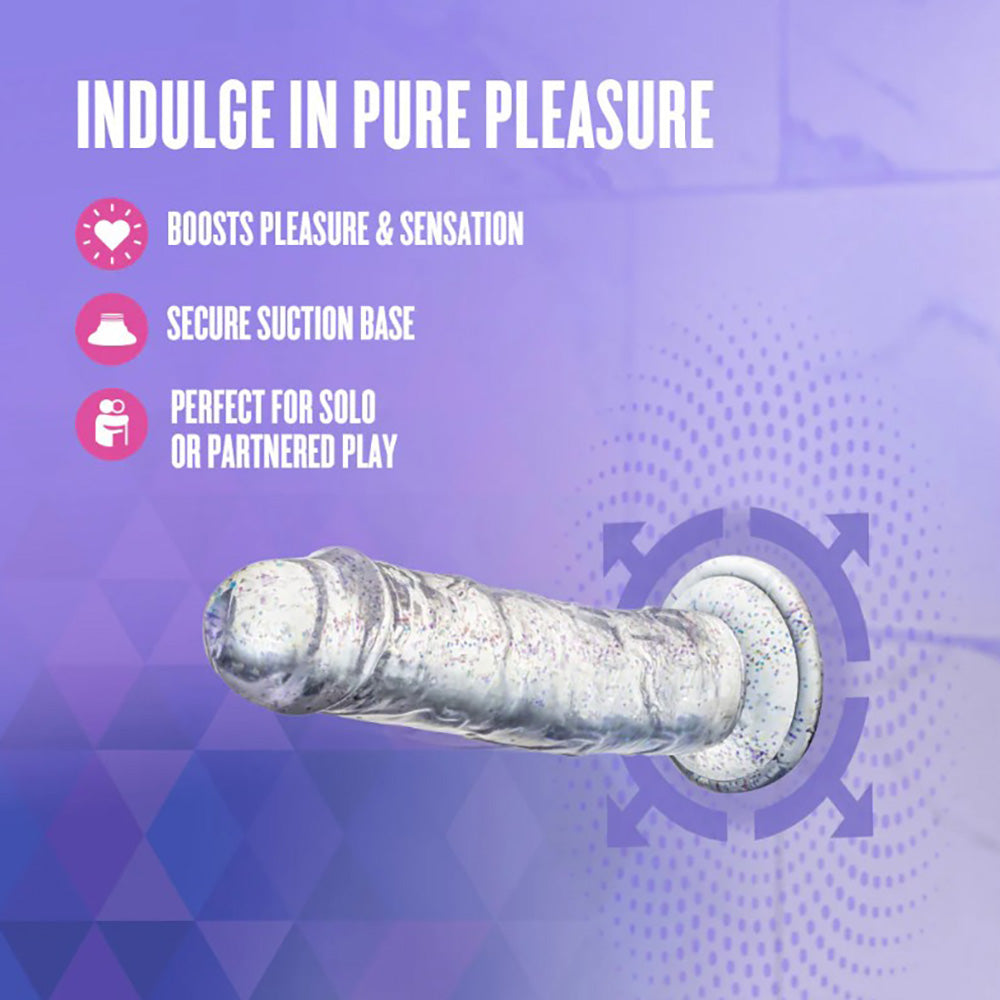 Naturally Yours - Gala - Sparkling Clear Dildo 6"