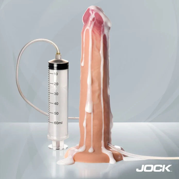 JOCK 9.75" Ejaculating Silicone Dildo