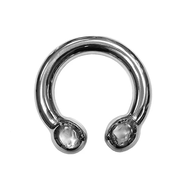 Rouge Stainless Steel Horseshoe Cock Ring - 55mm