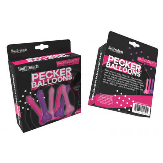 Pecker Party Balloons - Pink/ Purple