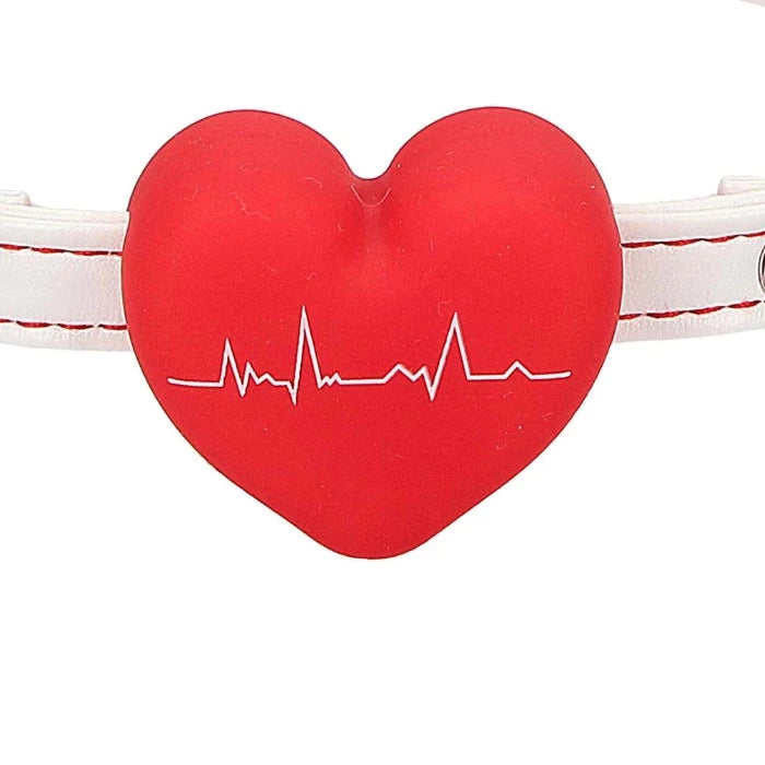 Ouch! Nurse Themed "Heart" Gag -White