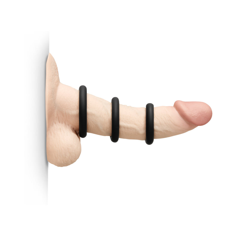 b-Vibe Snug Ring Swole 3-pack silicone cock rings