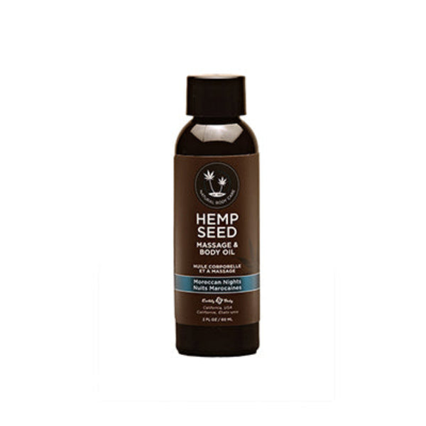 Hemp Seed Massage Oil 'Moroccan Nights' Scent -2oz