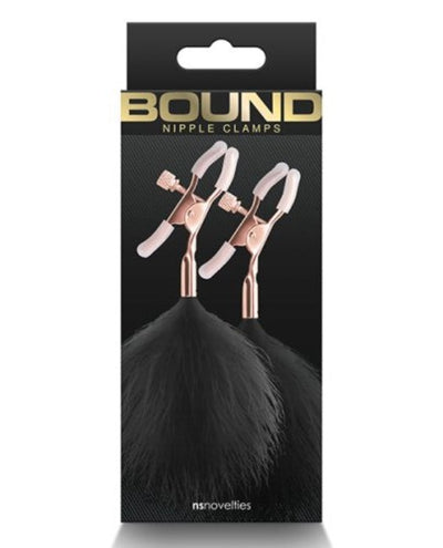 Bound "F1" Feather Nipple Clamps -Black