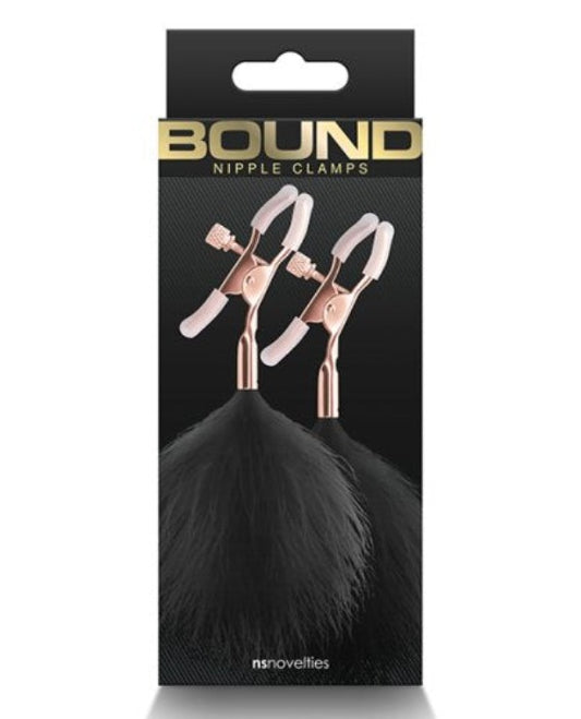 Bound "F1" Feather Nipple Clamps -Black