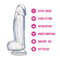 Naturally Yours - Bling - Sparkling Clear Dildo 7.5"