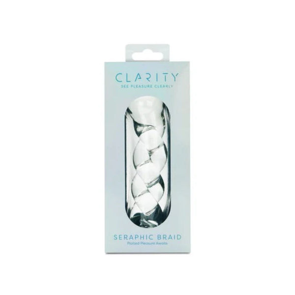 Clarity 'Seraphic Braid' Glass Dildo