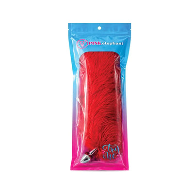 Foxtail Plug - Medium - Cherry Red