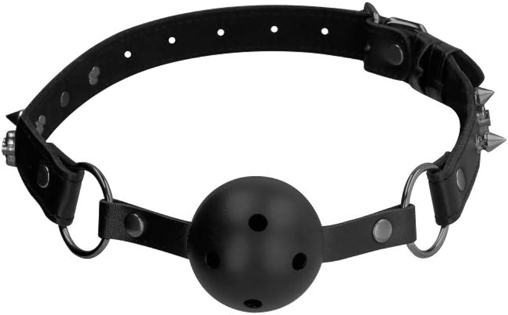 Ouch! "Skull & Bones" Ball Gag -Black
