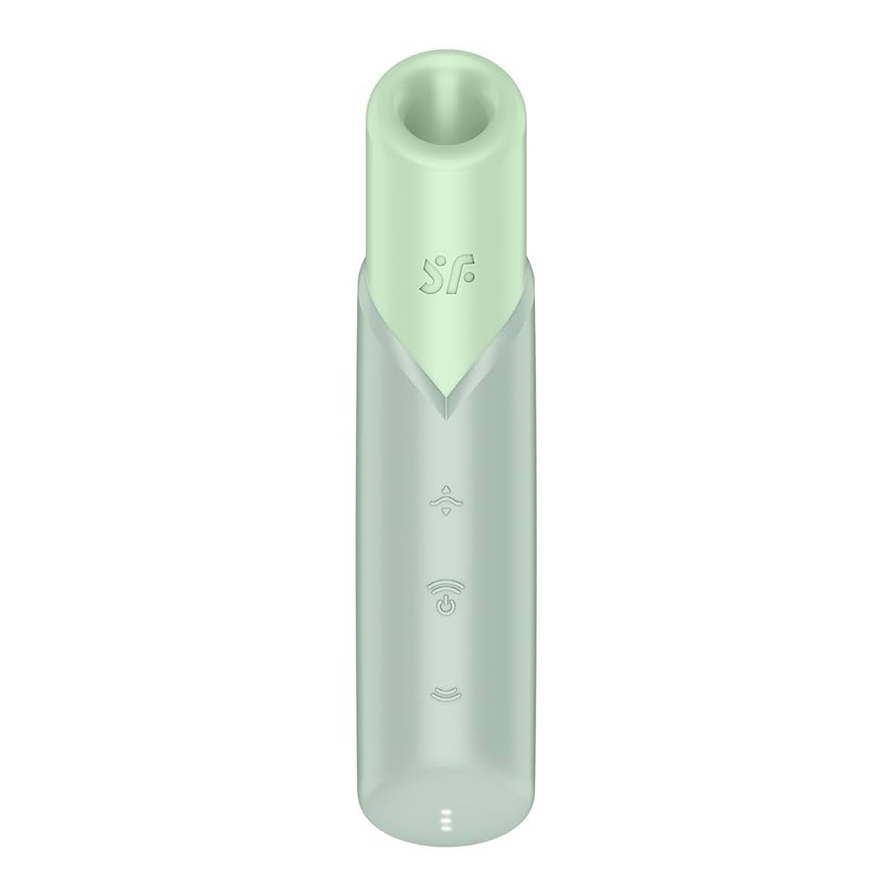 Satisfyer 'Naughty Kiss' Air Vibe -Green