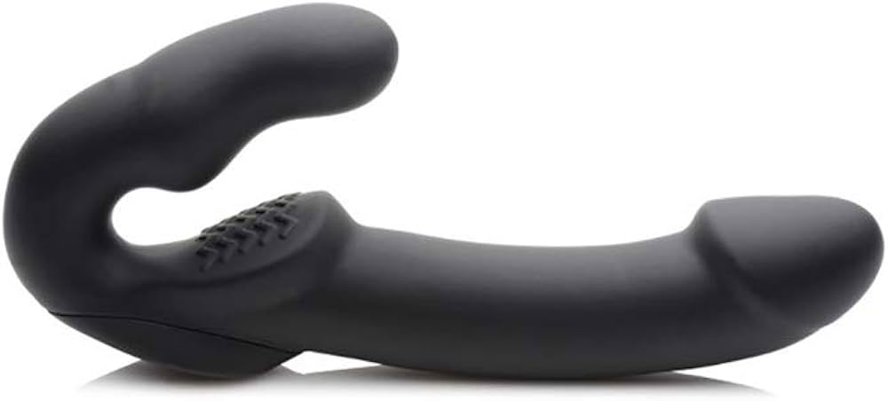 Strap U "Evoke" Vibrating Strapless Strap On -Black