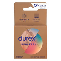 Durex Real Feel Non-Latex Polyisoprene Condoms - 3pk