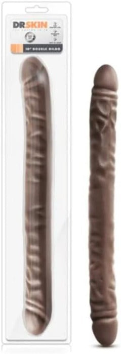 Dr. Skin 18 Inch 'Double' Extra Long Dildo -Chocolate