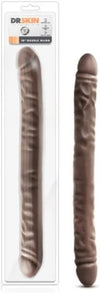 Dr. Skin 18 Inch ''Double'' Extra Long Dildo -Chocolate