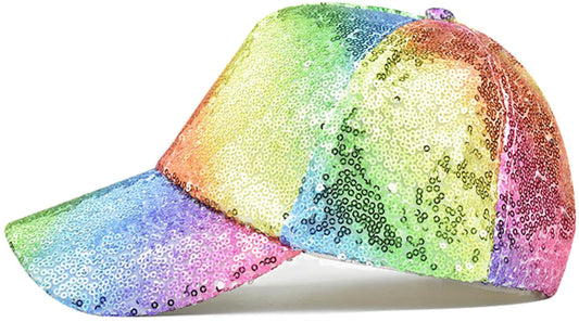 Pastel Rainbow Sequin Hat