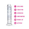 Naturally Yours - Gala - Sparkling Clear Dildo 6"
