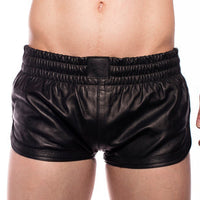 Prowler Leather Sport Shorts - Black