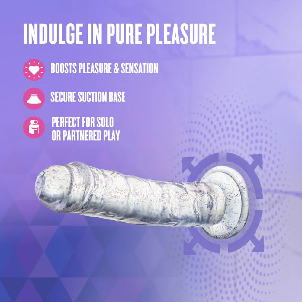 Naturally Yours - Glamor - Sparkling Clear Dildo 7"