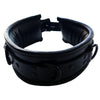 Rouge &quot;Leather Padded Collar&quot; -Black with Black