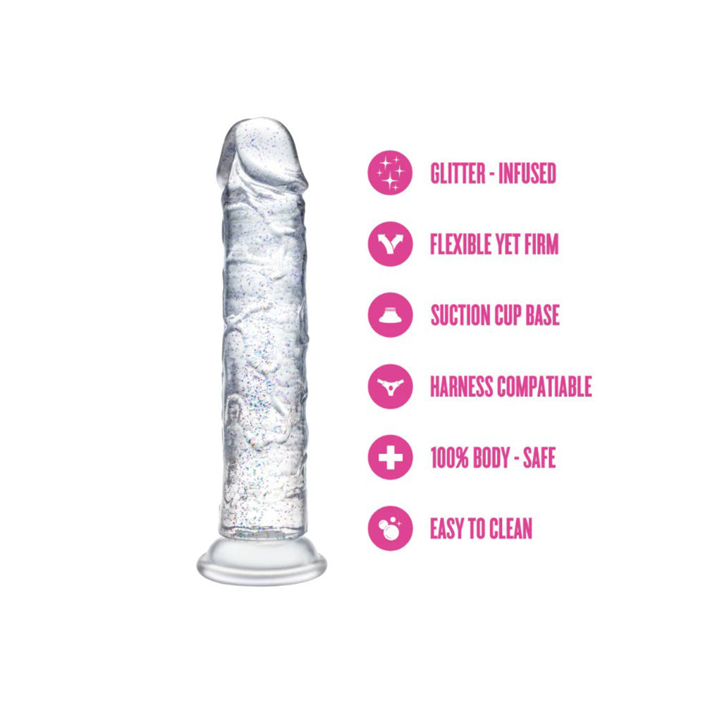 Naturally Yours - Glamor - Sparkling Clear Dildo 7"