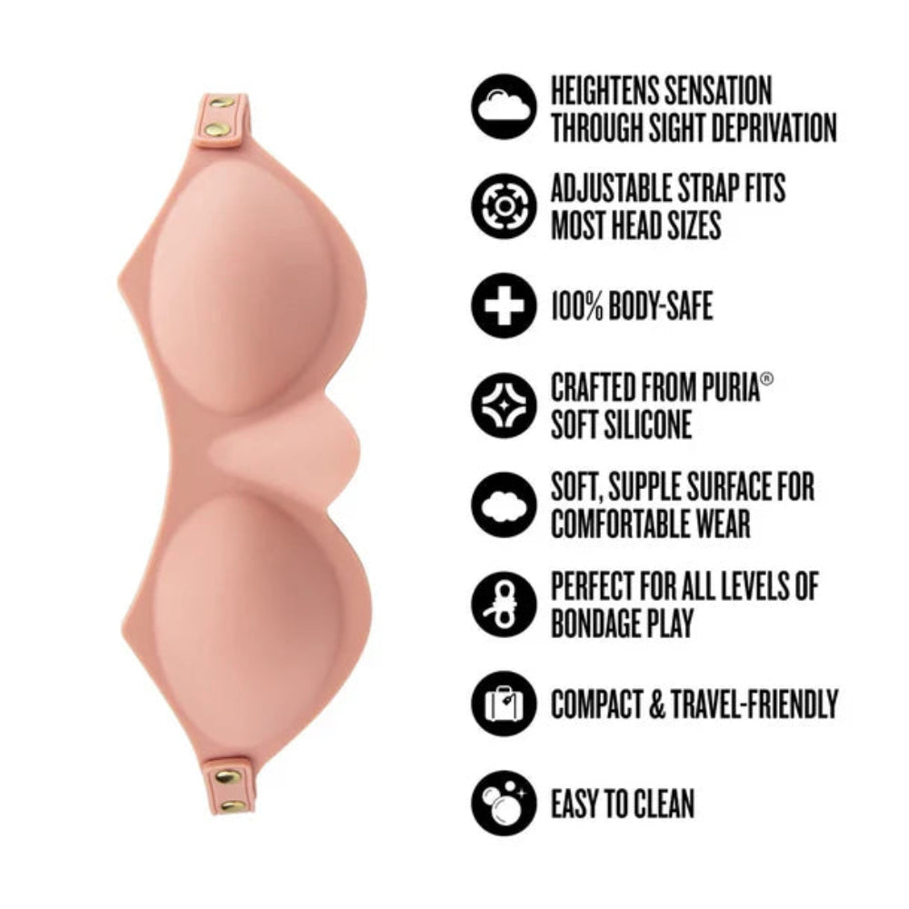 Temptasia 'Ardor' Silicone Blindfold -Pink