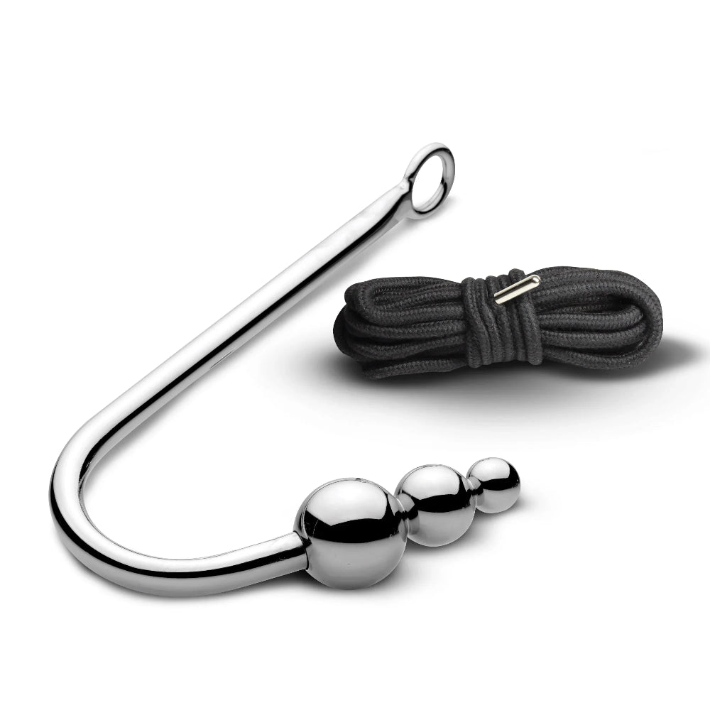 MS Roped Beaded Anal Hook with Rope