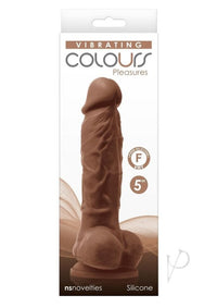 Colours 'Pleasures' 5 Inch Dildo -Brown