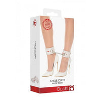 Ouch! Nurse Theme "Ankle" Cuffs -White
