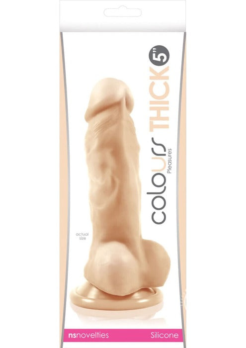 Colours Pleasures 'Thick' 5 Inch Dildo -White